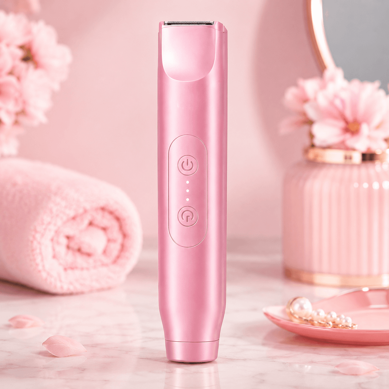 Akunbem Pink Waterproof Women’s Electric Shaver