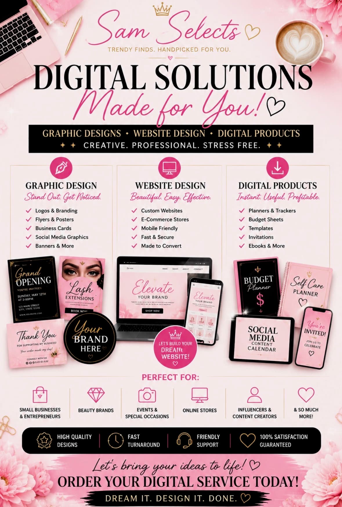 Digital Design & Website Services (Prices Vary by Service Provided)