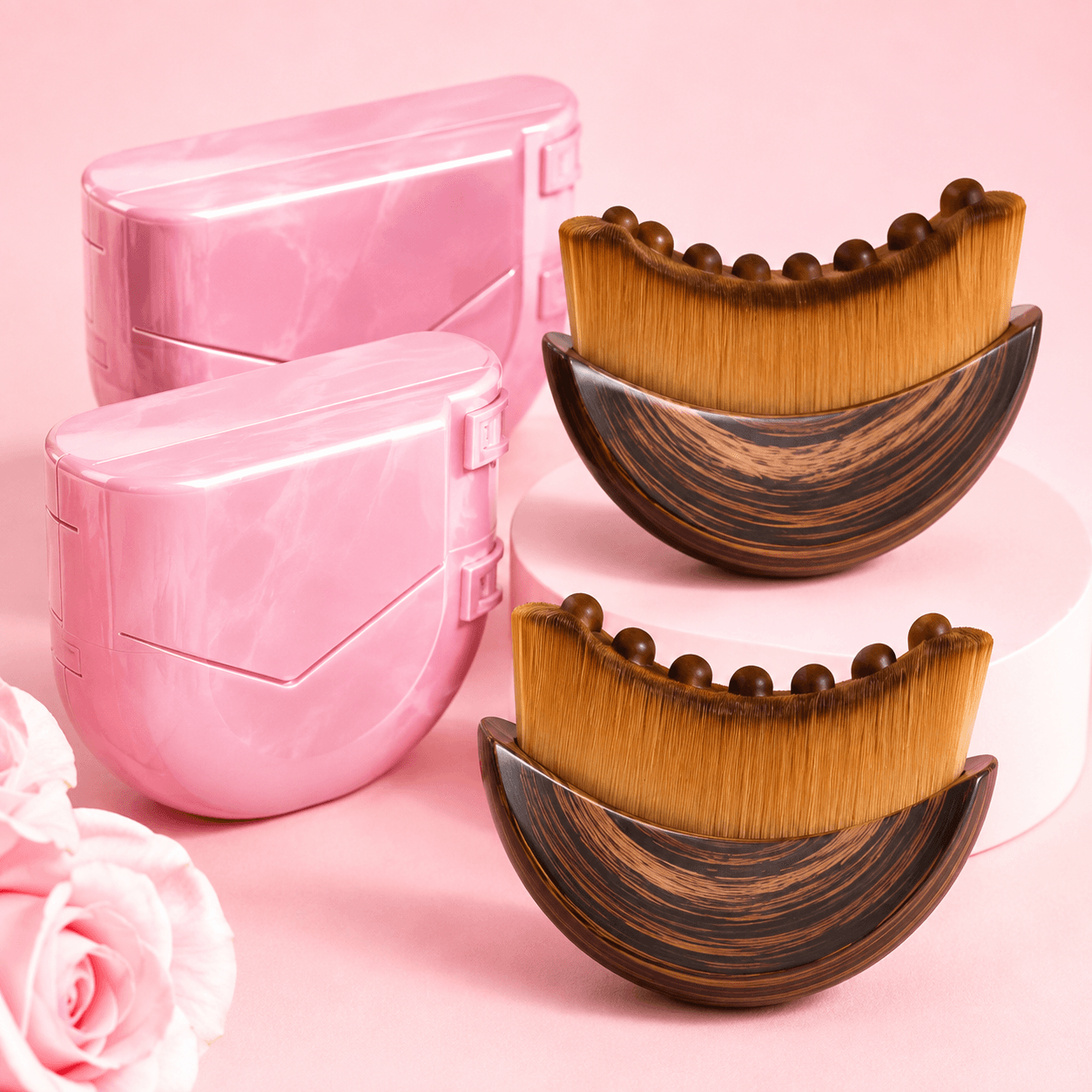 2-Piece Lymphatic Contour Face Brush Set